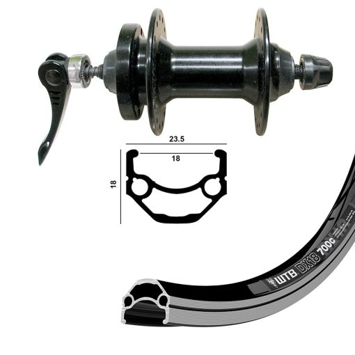 Wheel Shop, WTB DX18, Wheel, Front, 27.5'' / 584, Holes: 36, QR, 100mm, Rim and Disc IS 6-bolt - Image 2