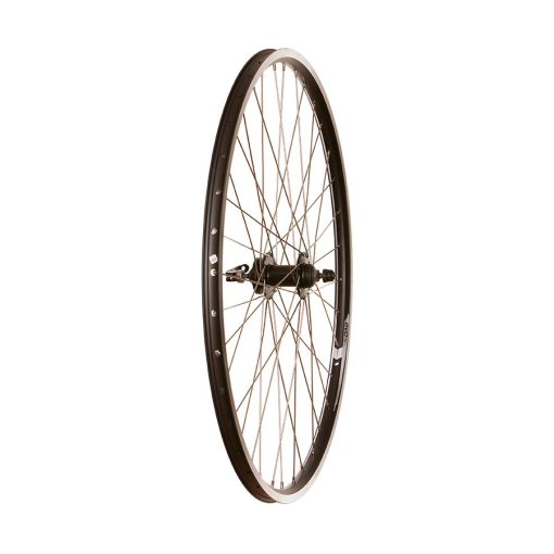 Wheel Shop, Evo Tour 19 Black, Wheel, Front, 700C / 622, Holes: 36, QR, 100mm, Rim and Disc IS 6-bolt