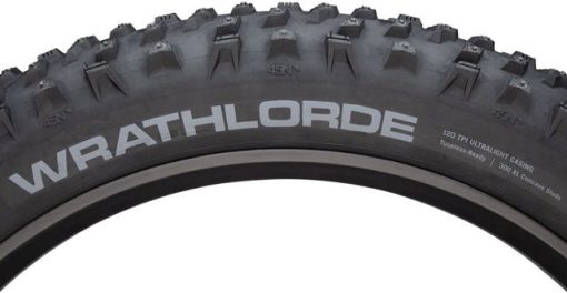 45NRTH Wrathlorde Tire - 26 x 4.2, Tubeless, Folding, Black, 120tpi, 300 XL Concave Carbide Aluminum Studs