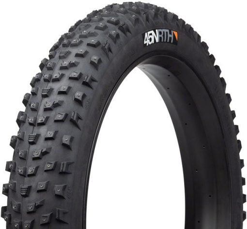 45NRTH Wrathlorde Tire - 26 x 4.2, Tubeless, Folding, Black, 120tpi, 300 XL Concave Carbide Aluminum Studs - Image 3