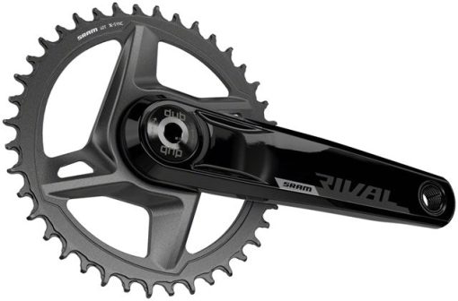 SRAM Rival 1 AXS Wide Crankset - 172.5mm, 12-Speed, 40t, 8-Bolt Direct Mount, DUB Spindle Interface, Black, D1 - Image 2