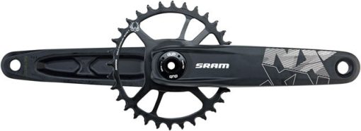 SRAM NX Eagle Fat Bike Crankset - 175mm, 12-Speed, 30t, Direct Mount, DUB Spindle Interface, Black - Image 2