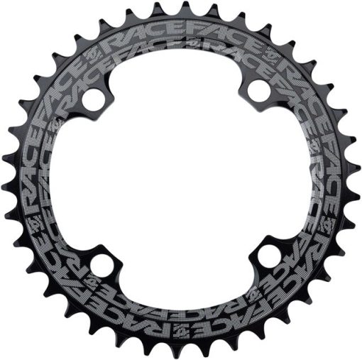 RaceFace Narrow Wide Chainring: 104mm BCD, 38t, Black - Image 2