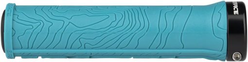 RaceFace Half Nelson Grips - Turquoise, Lock-On - Image 2