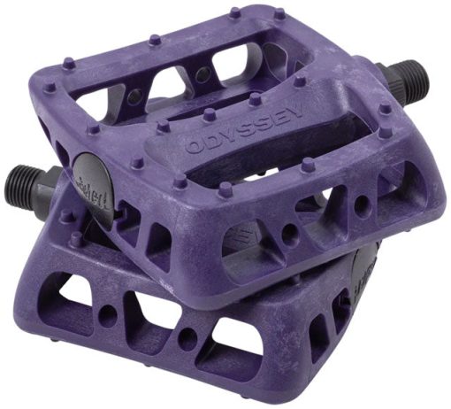 Odyssey Twisted PC Pedals - Platform, Composite/Plastic, 9/16", Midnight Purple - Image 2