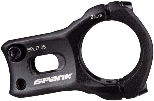 Spank Split 35 Stem - 35mm, 35 Clamp, +/-0, 1 1/8", Aluminum, Black - Image 2