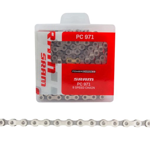 SRAM PC-971 Chain - 9-Speed, 114 Links, Silver/Gray - Image 2