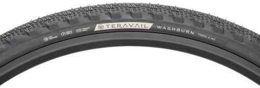 Teravail Washburn Tire - 700 x 42, Tubeless, Folding, Black, Durable - Image 3