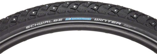 Schwalbe Marathon Winter Plus Tire - 29 x 2, Clincher, Wire, Black/Reflective, Performance Line, 208 Steel Studs