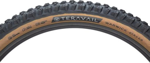 Teravail Warwick Tire - 27.5 x 2.5, Tubeless, Folding, Tan, Light and Supple, Fast Compound - Image 2