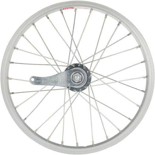 Sta-Tru Single Wall Rear Wheel - 16", 3/8" x 110mm, Coaster Brake, Freewheel, Silver, Clincher - Image 3