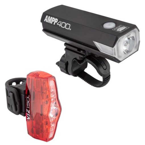 Cateye Combo AMPP400/VIZ150 HL-EL084RC/TL-LD800R Rechargeable Lights