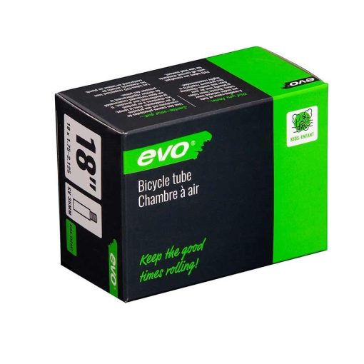 EVO, SV, Tube, Schrader, Length: 35mm, 18'', 1.75-2.125 Bicycle Tube