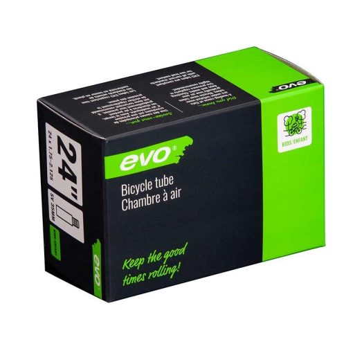 EVO, SV, Tube, Schrader, Length: 48mm, 24'', 1.75-2.125 Bicycle Tube