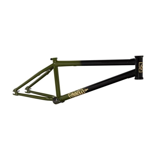 Fit Shortcut BMX Frame - Gloss Black/Army Green Fade - 21"