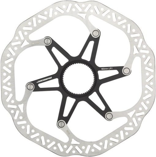 Jagwire Pro LR1 Disc Brake Rotor - 180mm, Center Lock, Silver/Black - Image 2