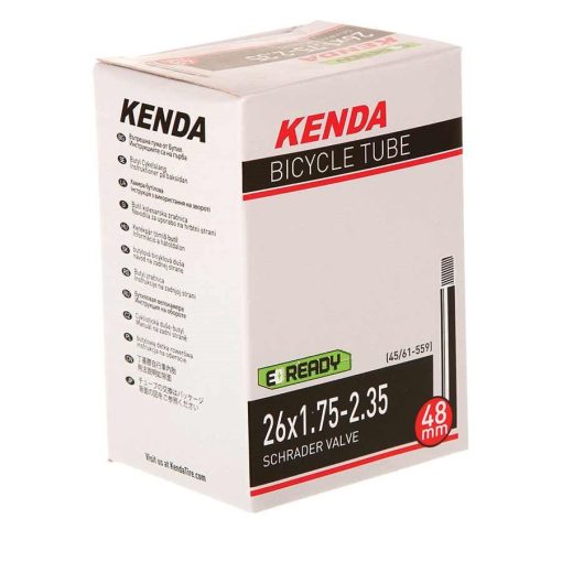 Kenda, Schrader, Tube, Schrader, Length: 48mm, 26'', 1.75-2.35