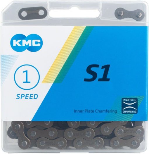 KMC S1 Chain - Single Speed 1/2" x 1/8", 112 Links, Brown - Image 2