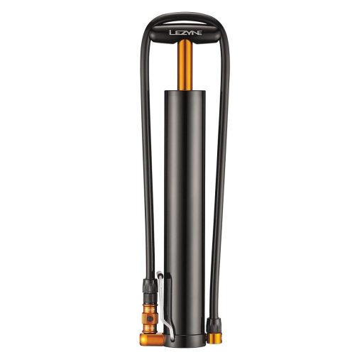 Lezyne Micro Floor Drive XL Large Volume 35psi Handpump- with Foot Peg, Black