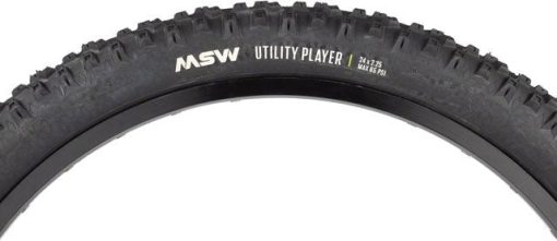 MSW Utility Player Tire - 24 x 2.25, Black, Folding Wire Bead, 33tpi - Image 3