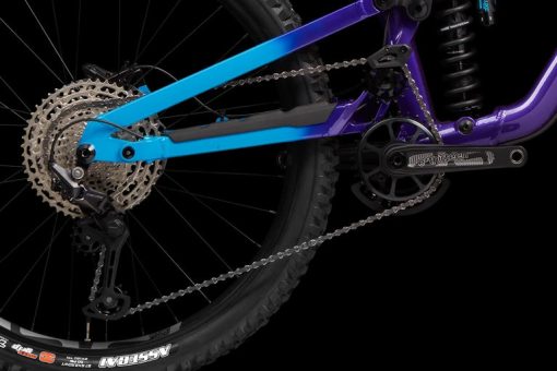 Norco Shore A2 27.5 Dual Suspension Mountain Bike - Purple Pink/Blue - Image 2