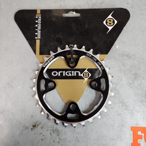 Origin 8 Alloy Chainring - 64mm 29T 4B BK/SL f/20182 2x9 INNER