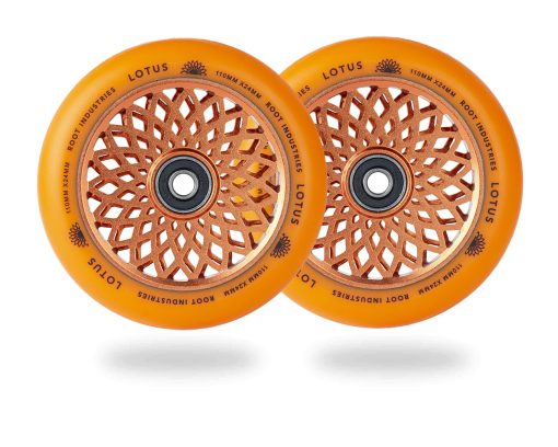 Root Industries 110mm x 24mm Lotus Scooter Wheels - Orange - Image 2