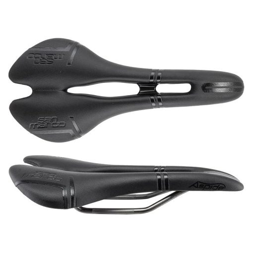 Selle San Marco Aspide Short Open-Fit Racing Saddle - Manganese, Black, Men's, Narrow