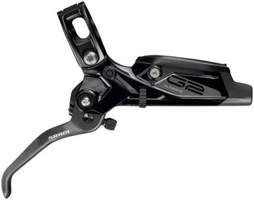 SRAM G2 Ultimate Disc Brake and Lever - Front, Hydraulic, Post Mount, Carbon Lever, Titanium Hardware, Gloss Black, A2 - Image 2