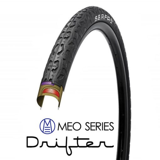 Serfas Meo Drifter Tire - 26 x 2.0, Wire Bead, Black - Image 2