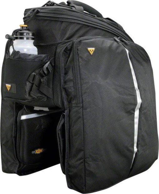 Topeak MTX TrunkBag DXP Rack Bag with Expandable Panniers: 22.6 Liter, Black - Image 2